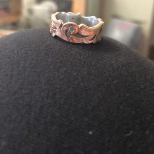 Rose gold ring size 7.5 with Turquoise
